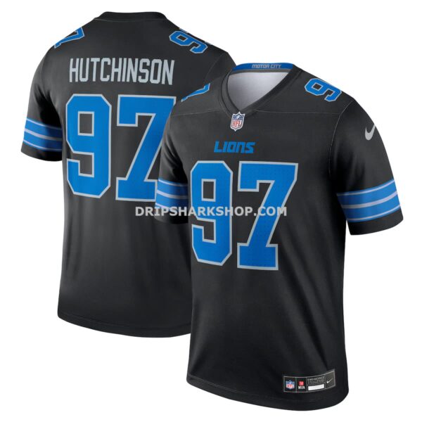 Mens Nike Aidan Hutchinson Black Detroit Lions Legend Player Performance Top