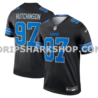 Mens Nike Aidan Hutchinson Black Detroit Lions Legend Player Performance Top