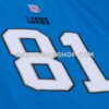 Unisex Mitchell And Ness X Golf Wang Calvin Johnson Blue Detroit Lions 2007 Legacy Fashion Jersey