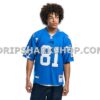 Unisex Mitchell And Ness X Golf Wang Calvin Johnson Blue Detroit Lions 2007 Legacy Fashion Jersey
