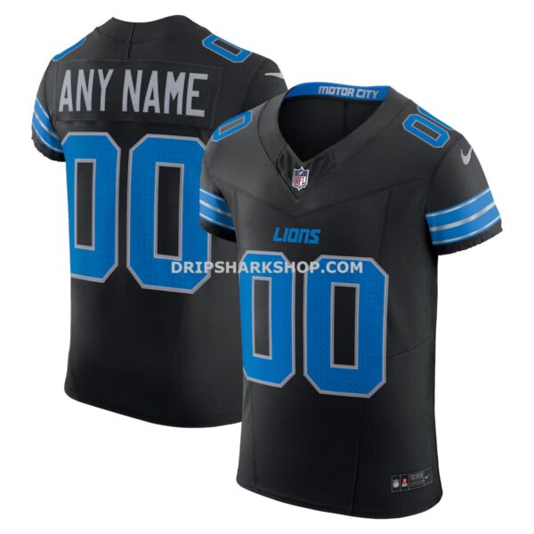 NFL115b70G04-744af2 Mens Nike Black Detroit Lions Alternate Vapor Fuse Elite Custom Jersey