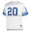 Mens Mitchell And Ness Barry Sanders White Detroit Lions Big And Tall 1996 Retired Player Replica Jersey