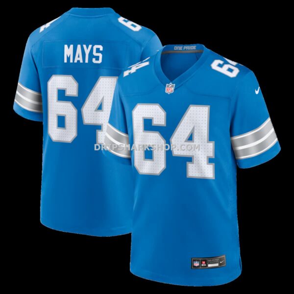 NFL1160ecG04-2c77e8 Mens Nike Cade Mays Blue Detroit Lions Team Game Jersey