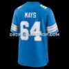 NFL1160ecG06-f64226 Mens Nike Cade Mays Blue Detroit Lions Team Game Jersey