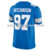 Mens Nike Aidan Hutchinson Blue Detroit Lions Team Vapor Fuse Limited Jersey