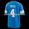 Mens Nike Dj Reed Blue Detroit Lions Team Game Jersey
