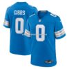 NFL11712dG04-424bb4 Mens Nike Jahmyr Gibbs Blue Detroit Lions Game Player Jersey