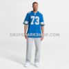 Mens Nike Christian Mahogany Blue Detroit Lions Team Game Jersey