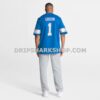 Mens Nike Number 1 Groom Blue Detroit Lions Game Jersey
