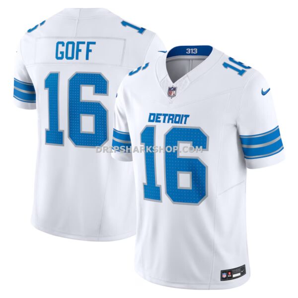 Mens Nike Jared Goff White Detroit Lions Vapor Fuse Limited Jersey