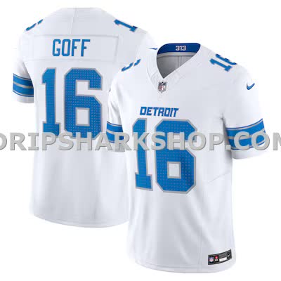 Mens Nike Jared Goff White Detroit Lions Vapor Fuse Limited Jersey