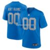 Mens Nike Blue Detroit Lions Alternate Custom Game Jersey