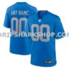 Mens Nike Blue Detroit Lions Alternate Custom Game Jersey