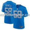 NFL117593M01-1f5271 Mens Nike Penei Sewell Blue Detroit Lions Alternate Game Jersey