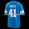 NFL117a36G06-c1aef9 Mens Nike Gunnar Oakes Blue Detroit Lions Team Game Jersey
