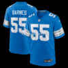 Mens Nike Derrick Barnes Blue Detroit Lions Team Game Jersey