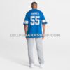 Mens Nike Derrick Barnes Blue Detroit Lions Team Game Jersey