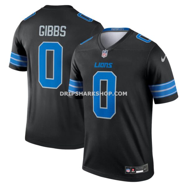 NFL1186e8G04-84c355 Mens Nike Jahmyr Gibbs Black Detroit Lions Legend Player Performance Top