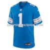 Mens Nike Jameson Williams Blue Detroit Lions Game Player Jersey