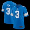 NFL118981G04-1f99cf Mens Nike Jack Fox Blue Detroit Lions Team Game Jersey