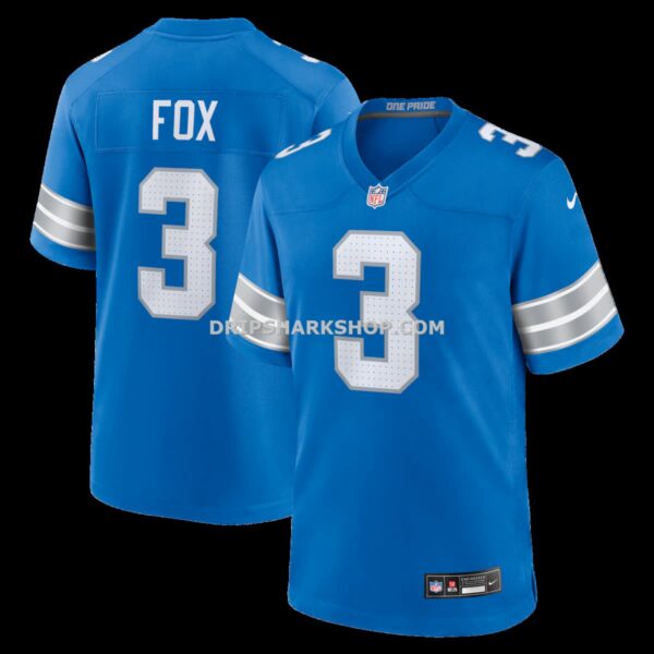 NFL118981G04-1f99cf Mens Nike Jack Fox Blue Detroit Lions Team Game Jersey