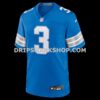 NFL118981G05-907b05 Mens Nike Jack Fox Blue Detroit Lions Team Game Jersey