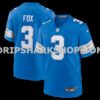 NFL118981M01-f7156f Mens Nike Jack Fox Blue Detroit Lions Team Game Jersey