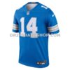 Mens Nike Amon Ra St Brown Blue Detroit Lions Legend Player Performance Top