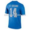 Mens Nike Amon Ra St Brown Blue Detroit Lions Legend Player Performance Top