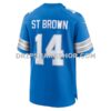 Mens Nike Amon Ra St Brown Blue Detroit Lions Game Jersey