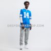 Mens Nike Amon Ra St Brown Blue Detroit Lions Game Jersey