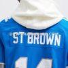 Mens Nike Amon Ra St Brown Blue Detroit Lions Game Jersey