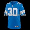 Mens Nike Khalil Dorsey Blue Detroit Lions Team Game Jersey