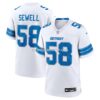 Mens Nike Penei Sewell White Detroit Lions Game Jersey