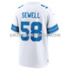 Mens Nike Penei Sewell White Detroit Lions Game Jersey