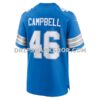 Mens Nike Jack Campbell Blue Detroit Lions Game Jersey