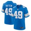 Mens Nike Hogan Hatten Blue Detroit Lions Game Jersey