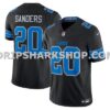 Mens Nike Barry Sanders Black Detroit Lions 2nd Alternate Vapor Fuse Limited Jersey