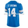 Mens Nike Amon Ra St Brown Blue Detroit Lions Vapor Fuse Limited Jersey