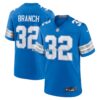 NFL11a6c1G04-4338d1 Mens Nike Brian Branch Blue Detroit Lions Game Jersey