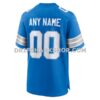 Mens Nike Blue Detroit Lions Custom Game Jersey