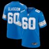 Mens Nike Graham Glasgow Blue Detroit Lions Team Game Jersey