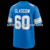 Mens Nike Graham Glasgow Blue Detroit Lions Team Game Jersey