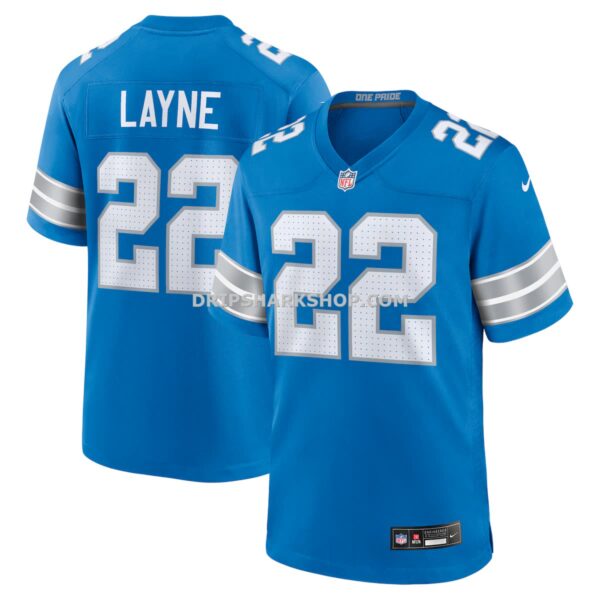 Mens Nike Bobby Layne Blue Detroit Lions Retired Player Game Jersey