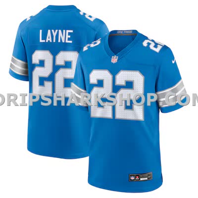 Mens Nike Bobby Layne Blue Detroit Lions Retired Player Game Jersey