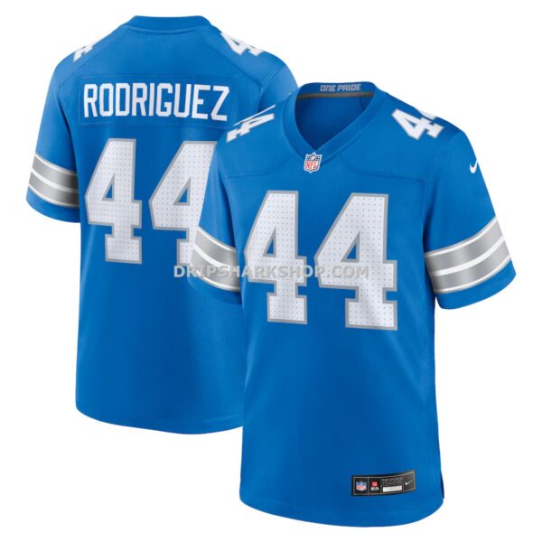 NFL11ab54G04-3340ba Mens Nike Malcolm Rodriguez Blue Detroit Lions Game Jersey