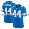 NFL11ab54M01-f29282 Mens Nike Malcolm Rodriguez Blue Detroit Lions Game Jersey