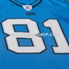 Mens Mitchell And Ness Calvin Johnson Blue Detroit Lions 2007 Authentic Throwback Retired Player Jersey