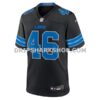 Mens Nike Jack Campbell Black Detroit Lions 2nd Alternate Game Jersey