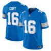 Mens Nike Jared Goff Blue Detroit Lions Vapor Fuse Limited Jersey